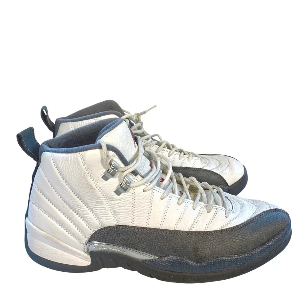 Air Jordan 12 XII Retro White Dark Gray Men's Size 12 US‎ 130690 160